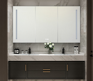 3 Doors two way Install bathroom medicine Cabinet