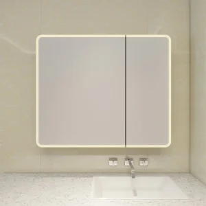 Two Doors Medicine Cabinet With Round Corners