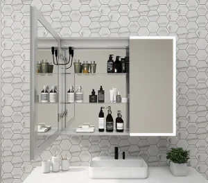 Two Doors Bathroom Mirror Cabinet