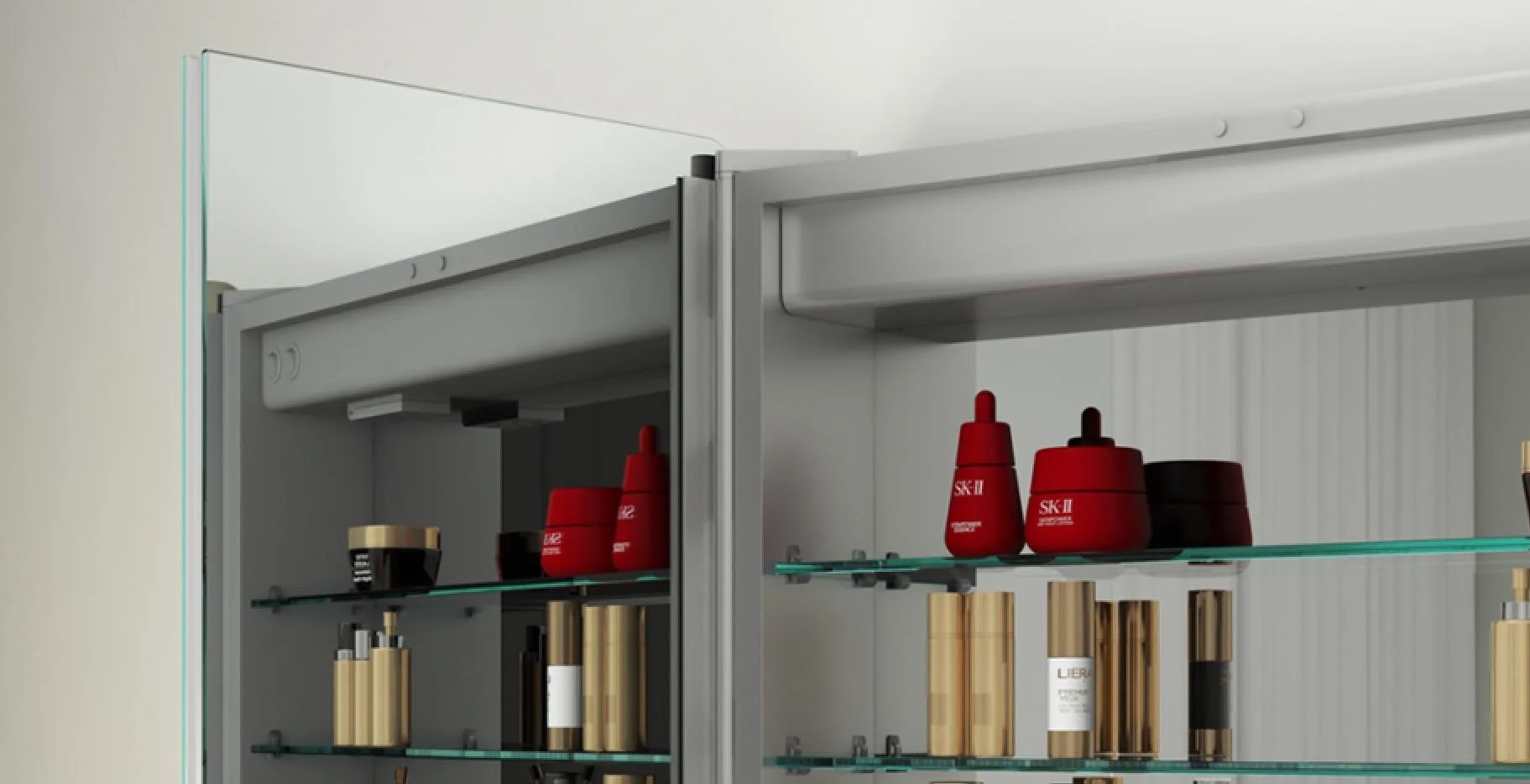 glass shelves