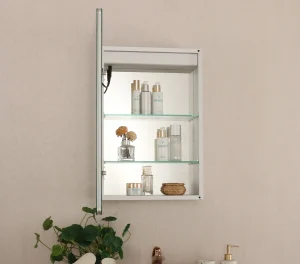 the Halo Backlit Bathroom Mirror Cabinet