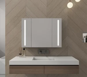 the 2 way Install Chassical Mirror Cabinet