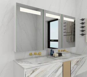 Three doors Classics LED Bathroom Cabinet