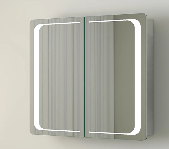 2 Doors Medicine Cabinet With Hidden Wires 872-2