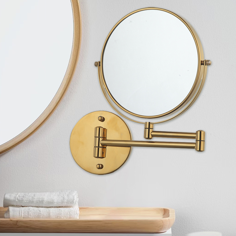 Wall Mounted Lighted 5x Makeup Mirror