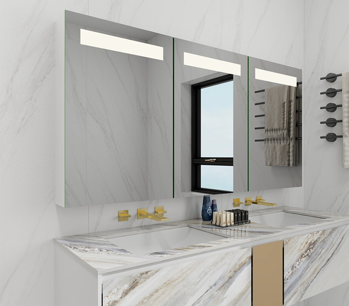 Three doors Classics LED Bathroom Cabinet903-1