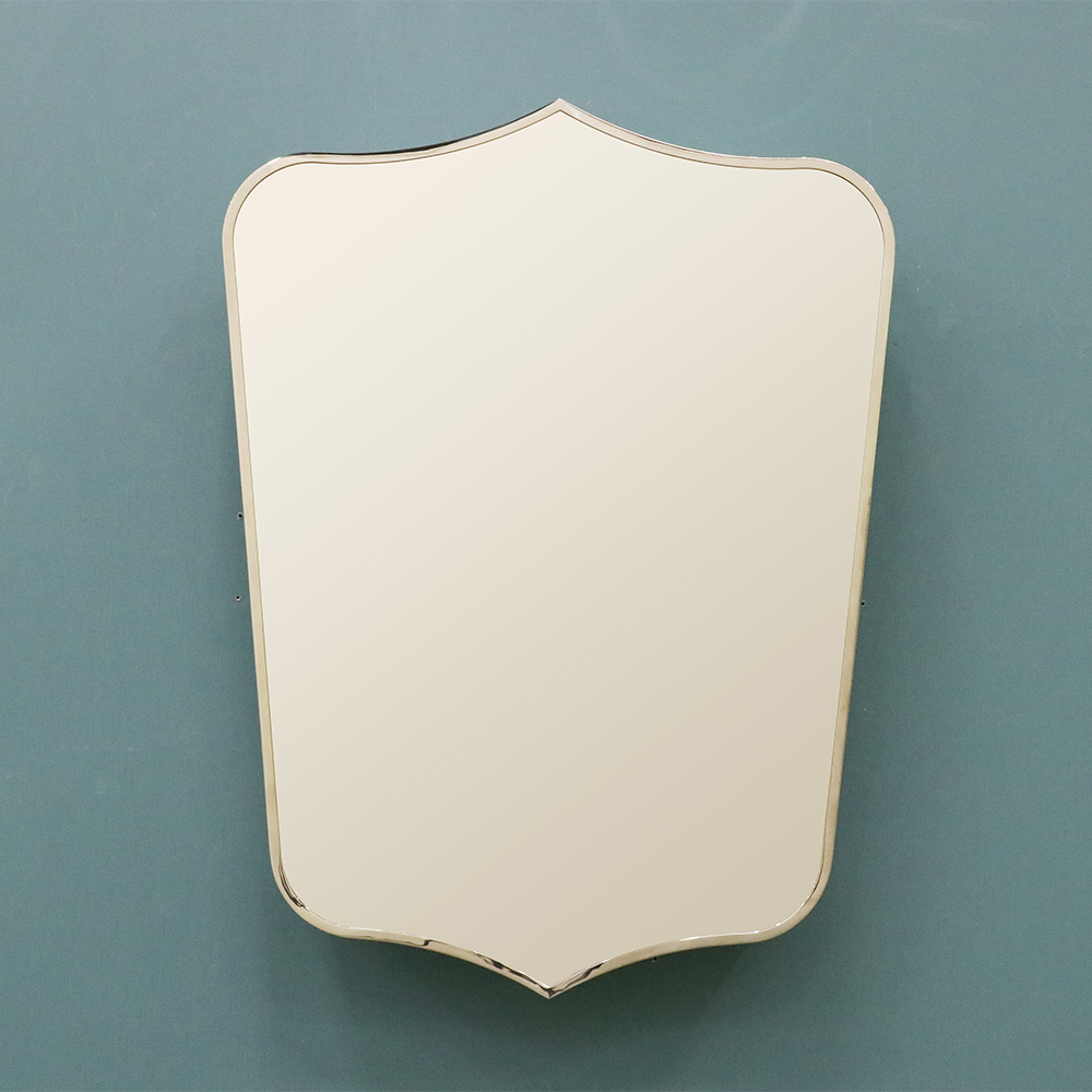 Artistic Shape Wooden Mirror Cabinet