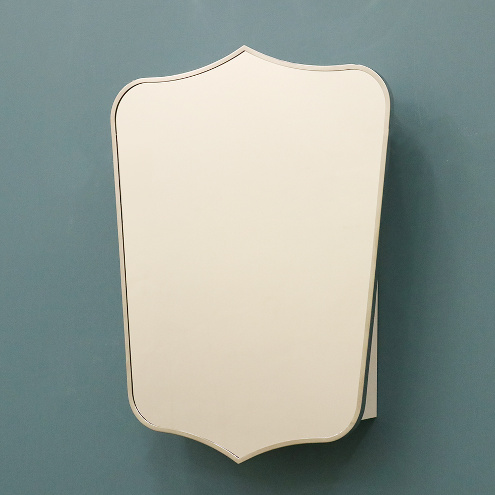 Artistic Shape Wooden Mirror Cabinet