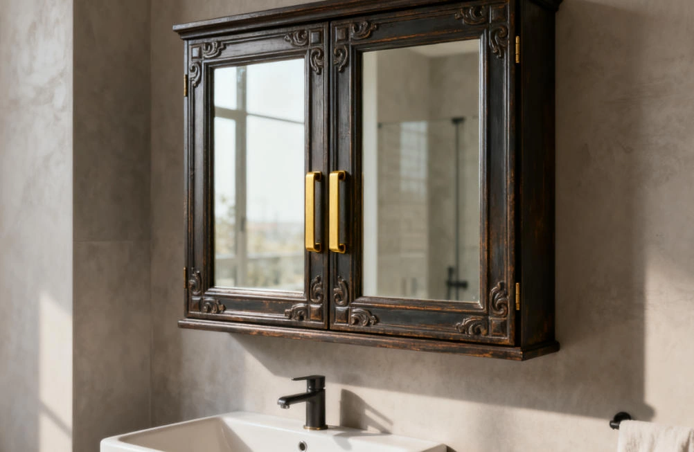 Antique Medicine Cabinet with Lights: Enhance Your Bathroom's Charm