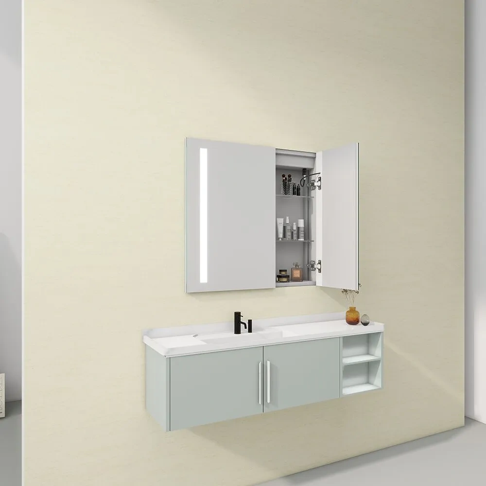 Recessed Double Door Illuminated Mirror Cabinet 902 2