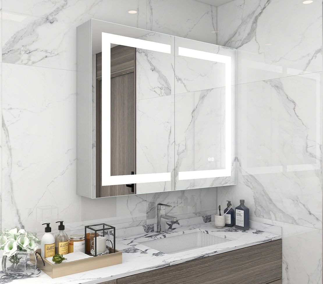 double door medince-cabinet-mirror