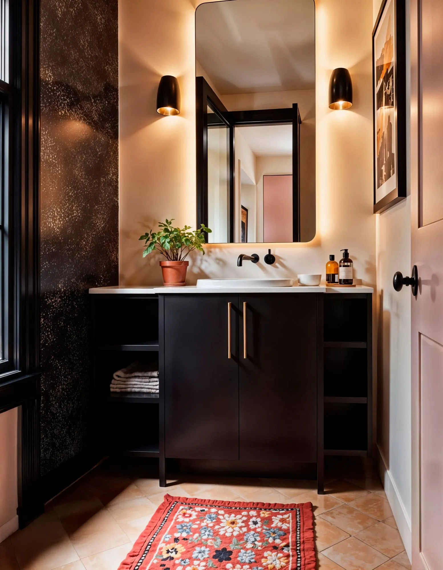 modern-black-bathroom-vanity-mirror-cabinet