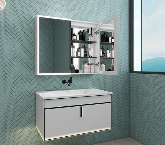 two-door bathroom cabinet