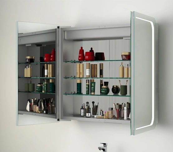 2 Doors Medicine Cabinet With Hidden Wires 872-3