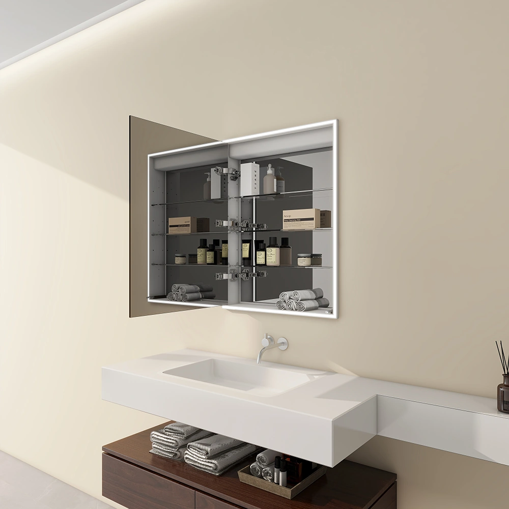 Recessed Mirror Cabinet with Smart Touch Controls and Defogging Function 961 3
