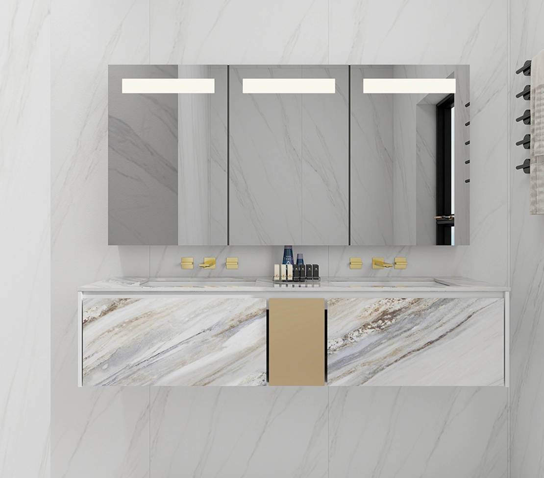 Three doors Classics LED Bathroom Cabinet