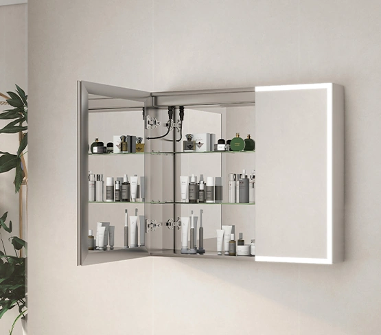 Soft Close LED Mirror Cabinet 942 DS 1