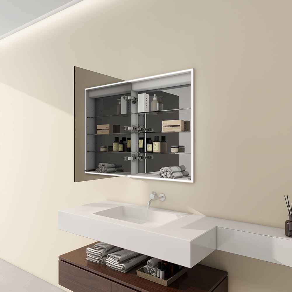 Hotel-Style Mirror Cabinets: How Built-In Lighting and Smart Design Elevate Modern Bathrooms