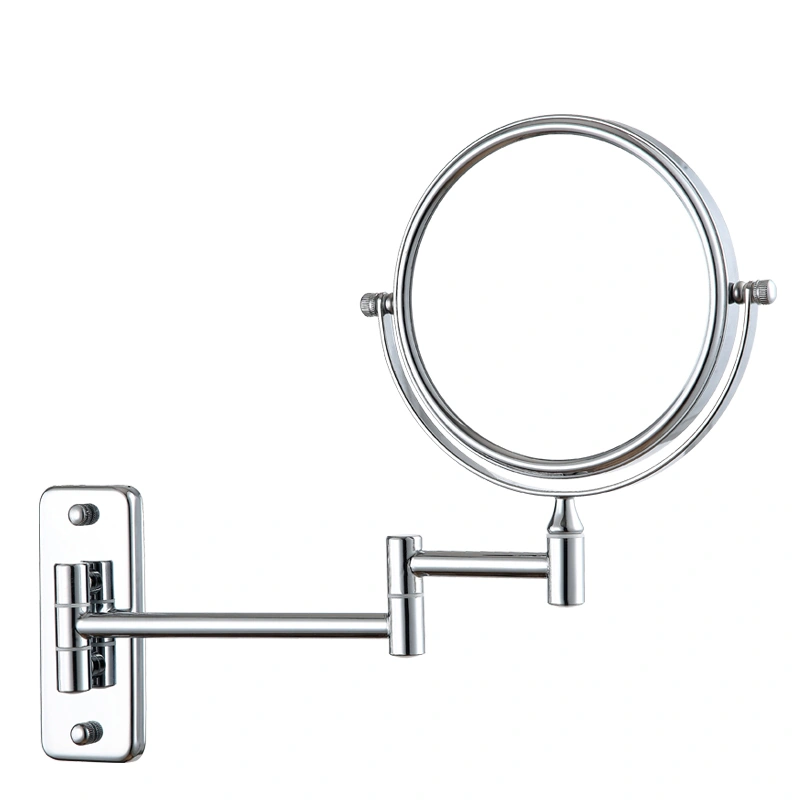 Lighted Wall Mounted Makeup Mirror with Magnification & Extendable Arm 1