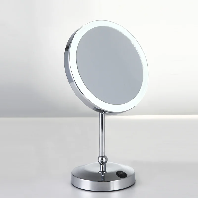 Round Countertop Lighted 10x Makeup Mirror EWM-601 2