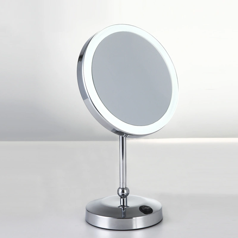 Round Countertop Lighted 10x Makeup Mirror EWM-601 2