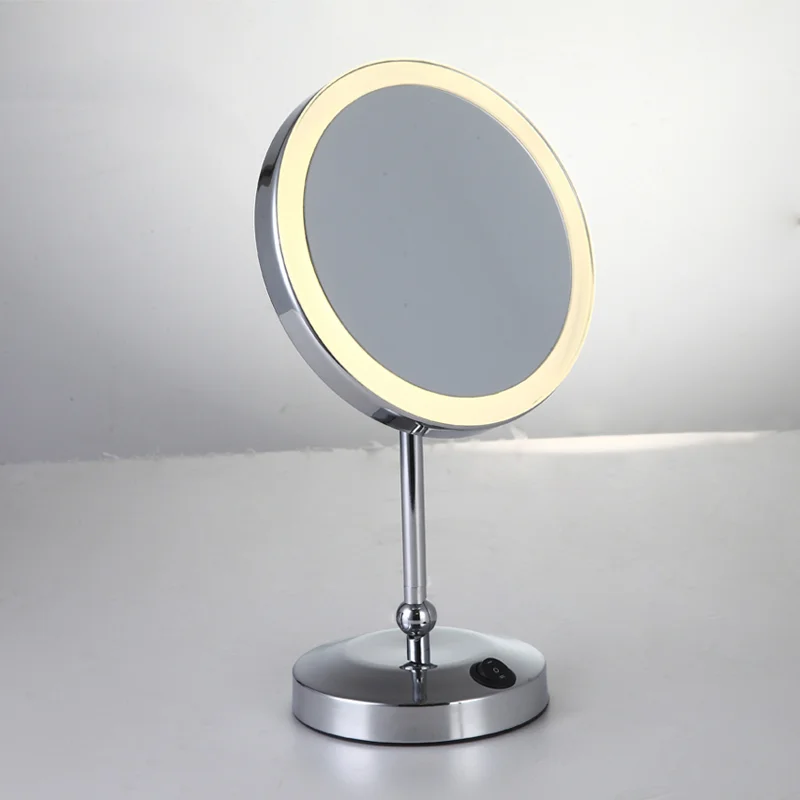 Round Countertop Lighted 10x Makeup Mirror EWM-601 1
