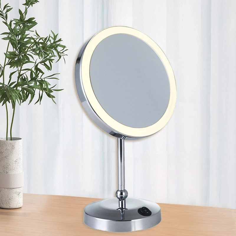 2Round Countertop Lighted 10x Makeup Mirror1