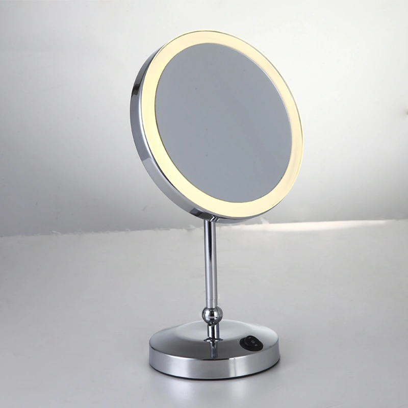 Round Countertop Lighted 10x Makeup Mirror EWM-601 1