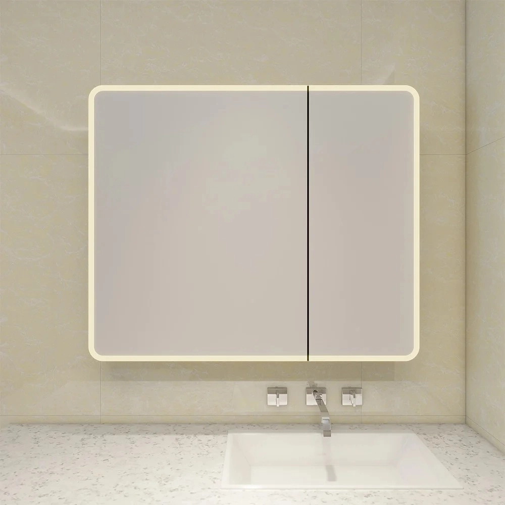 Two Doors Medicine Cabinet With Different Size 962-1