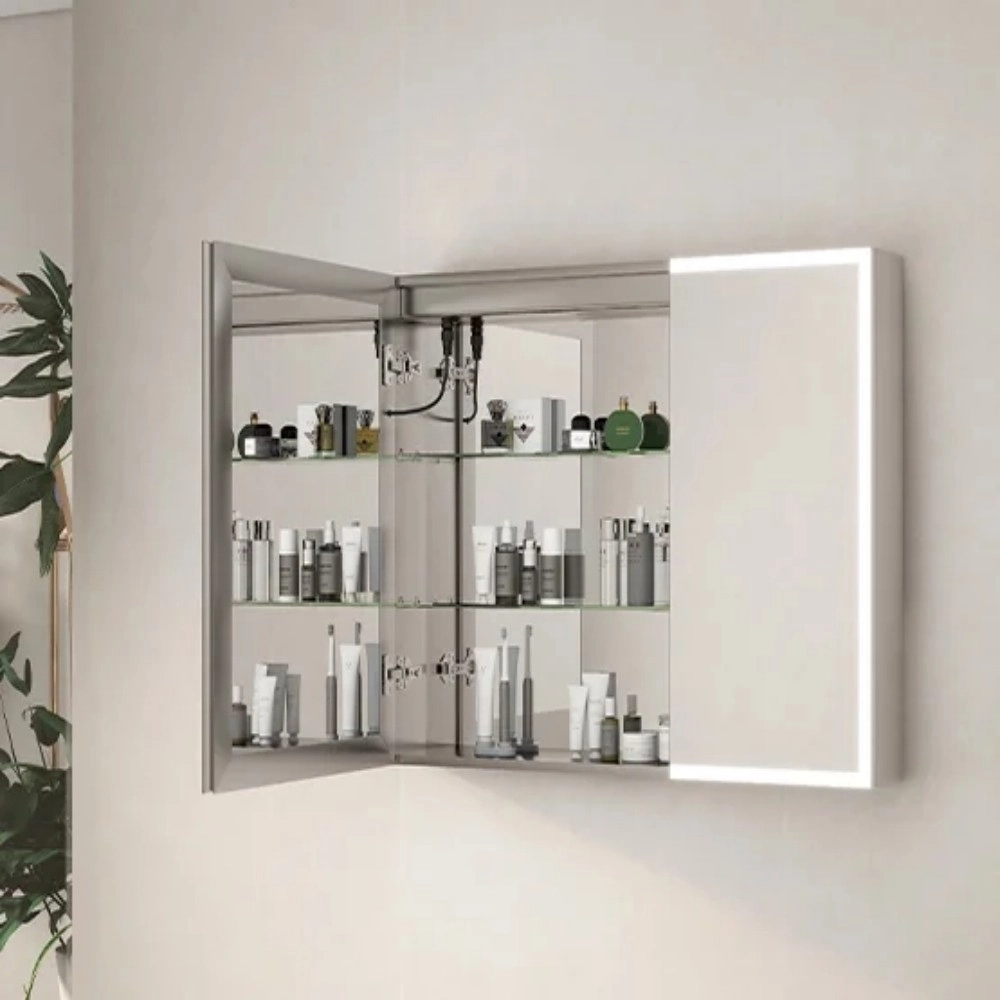 Soft Close LED Mirror Cabinet 942 DS 1