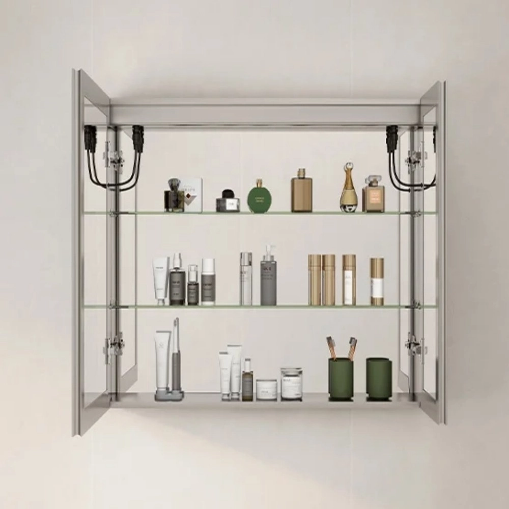 Soft Close LED Mirror Cabinet 942 DS 3