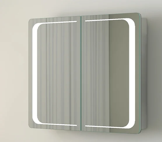 2 Doors Medicine Cabinet With Hidden Wires 872-2